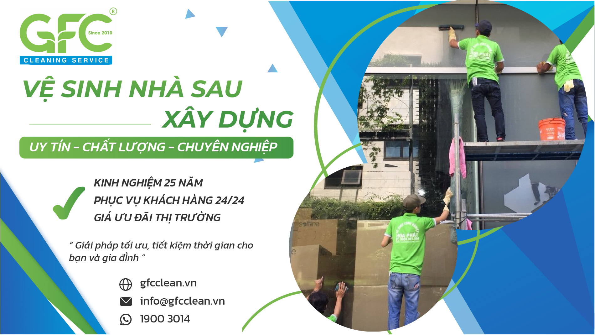 vệ sinh nhà sau xây dựng