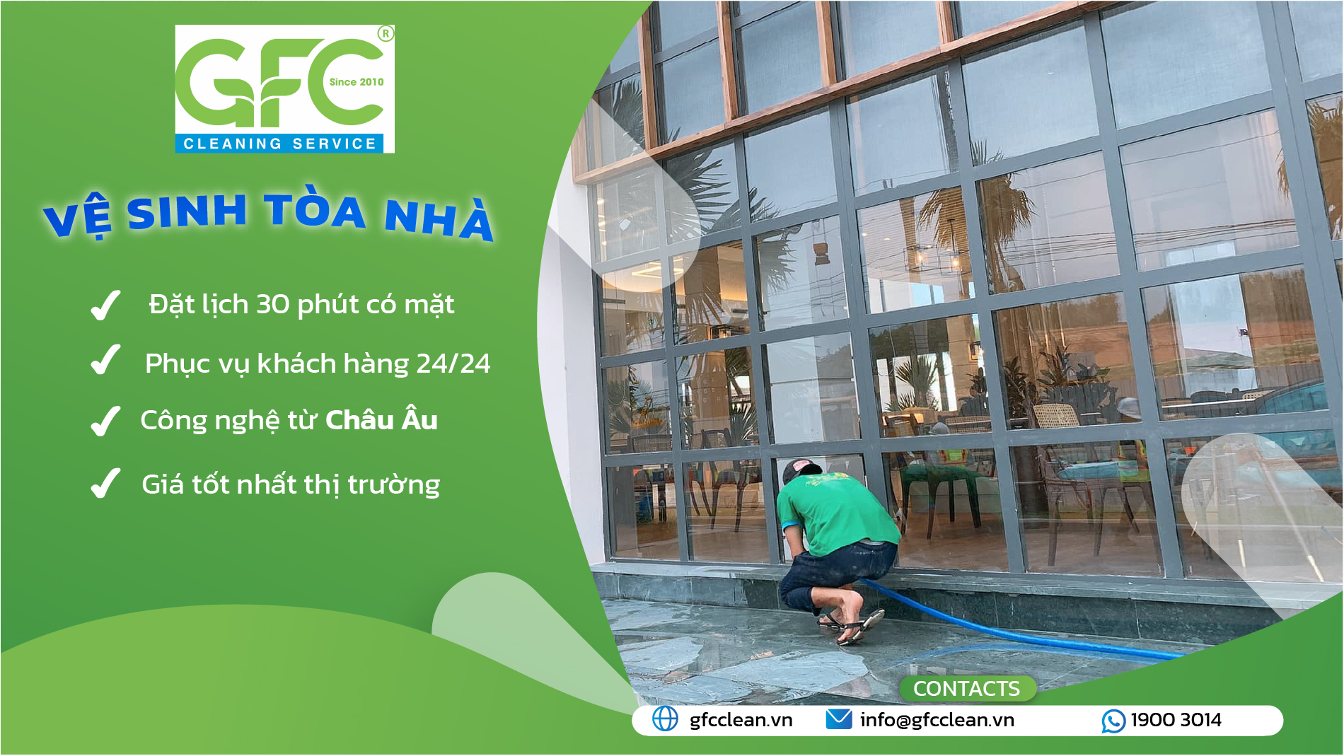 vệ sinh tòa nhà