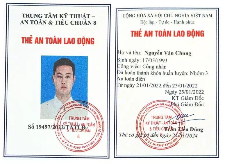 Chứng chỉ chứng nhận