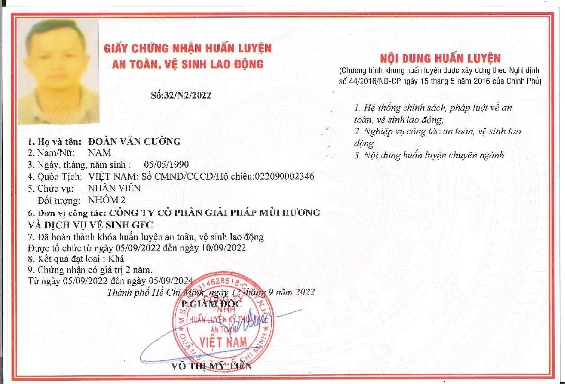 Chứng chỉ chứng nhận