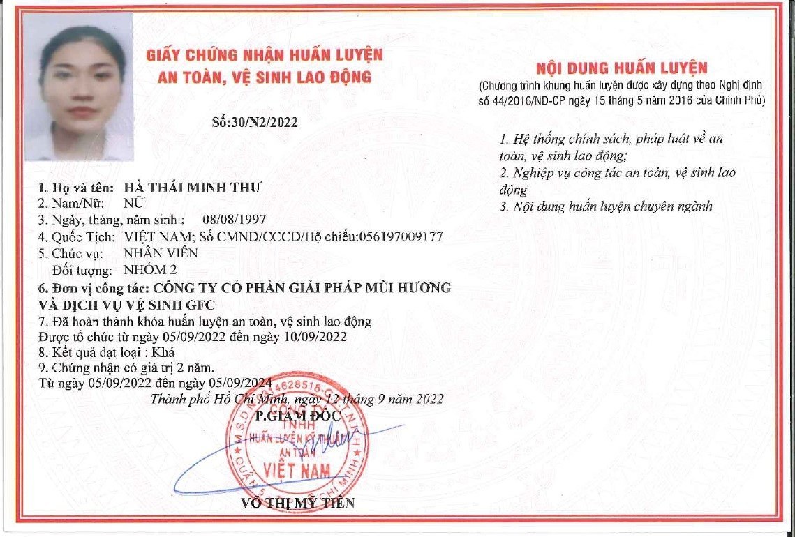 Chứng chỉ chứng nhận