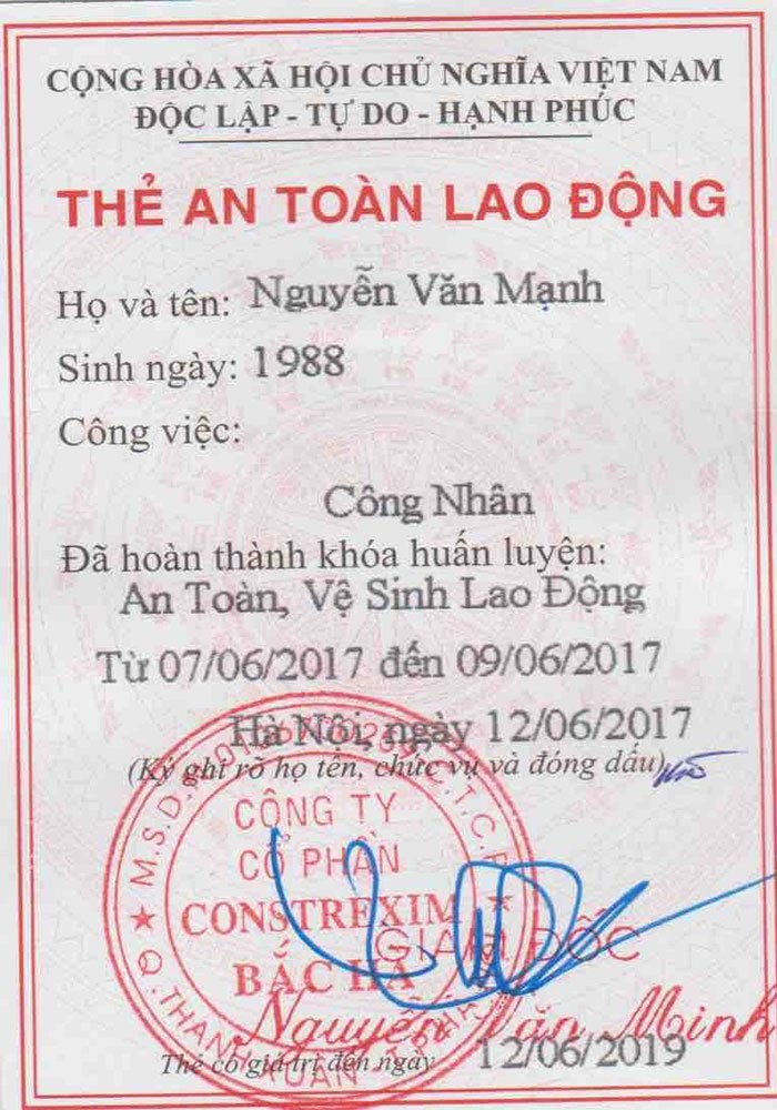 Chứng chỉ chứng nhận